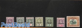 7 SPECIMEN stamps, unused hinged