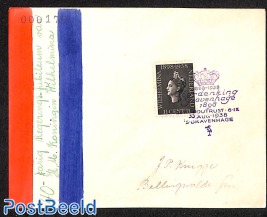Homemade cover with Special cancellation 1898-1938