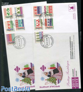 Christmas FDC Mill set No. W246 (2 covers)