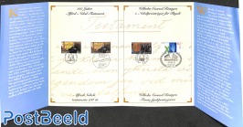 Special folder with Nobel prize stamps