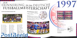 Special folder with stamps;  Football