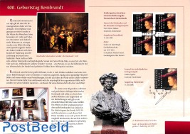 Special folder with stamps; Rembrandt