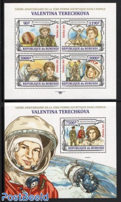 First woman in space (V. Terechkova) 2 s/s