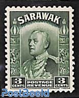 Sarawak, 3c, Stamp out of set