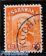 Sarawak, 12c, Stamp out of set