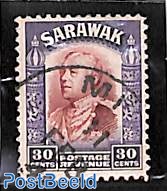 Sarawak, 30c, Stamp out of set