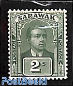 Sarawak, 2c, without WM, Stamp out of set