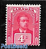 Sarawak, 4c, without WM, Stamp out of set