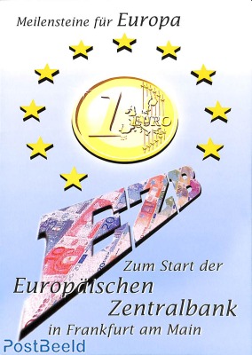 Special folder with stamps; ECB