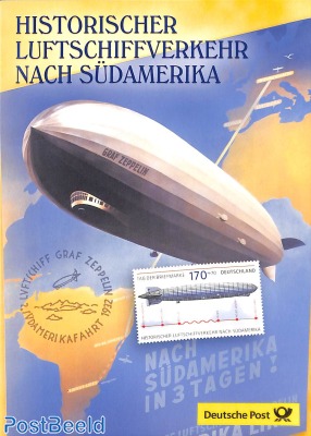 Special folder with stamps; Zeppelin